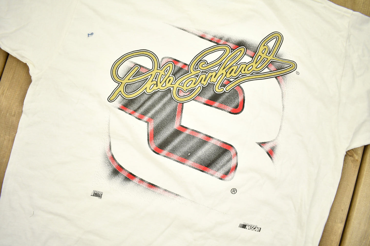 Vintage 1990s Dale Earnhardt #3 NASCAR Pocket T-Shirt / Single Stitch / NASCAR Racing / 90s Streetwear / Athleisure / Sportswear