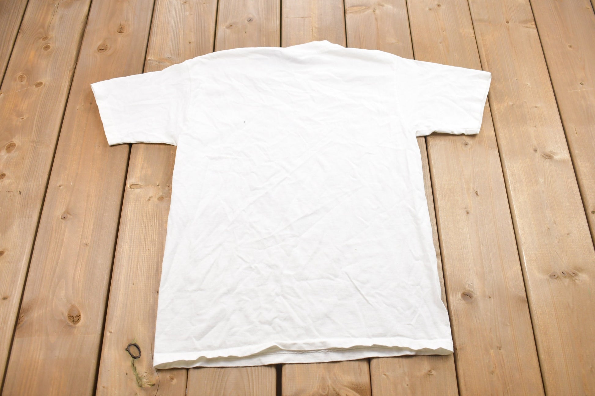 Vintage 1980s Blank Fresh White T-Shirt