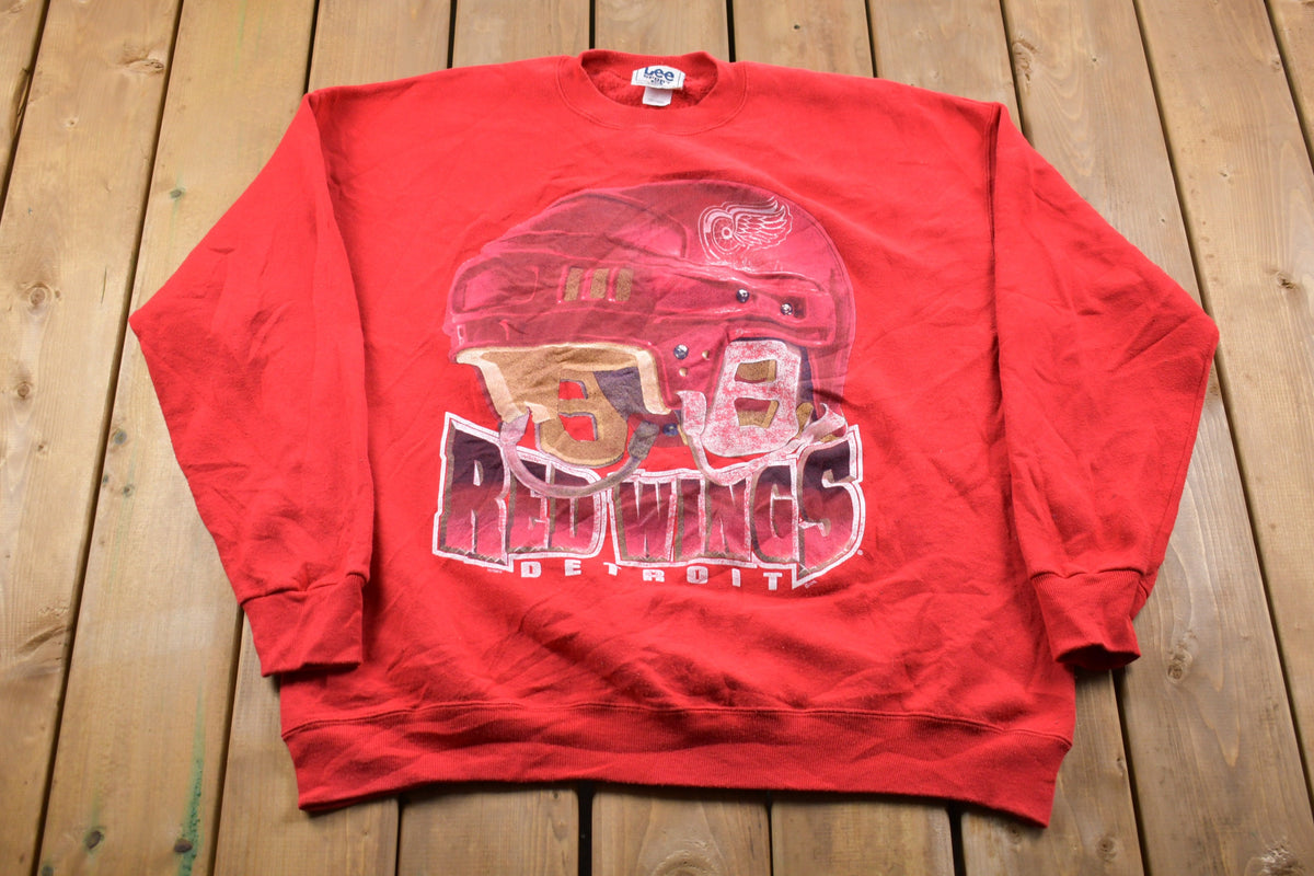 Vintage 1990s Lee Sport Detroit Red Wings Crewneck Sweatshirt