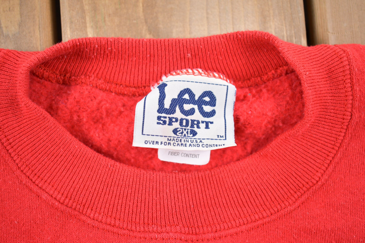 Vintage 1990s Lee Sport Detroit Red Wings Crewneck Sweatshirt