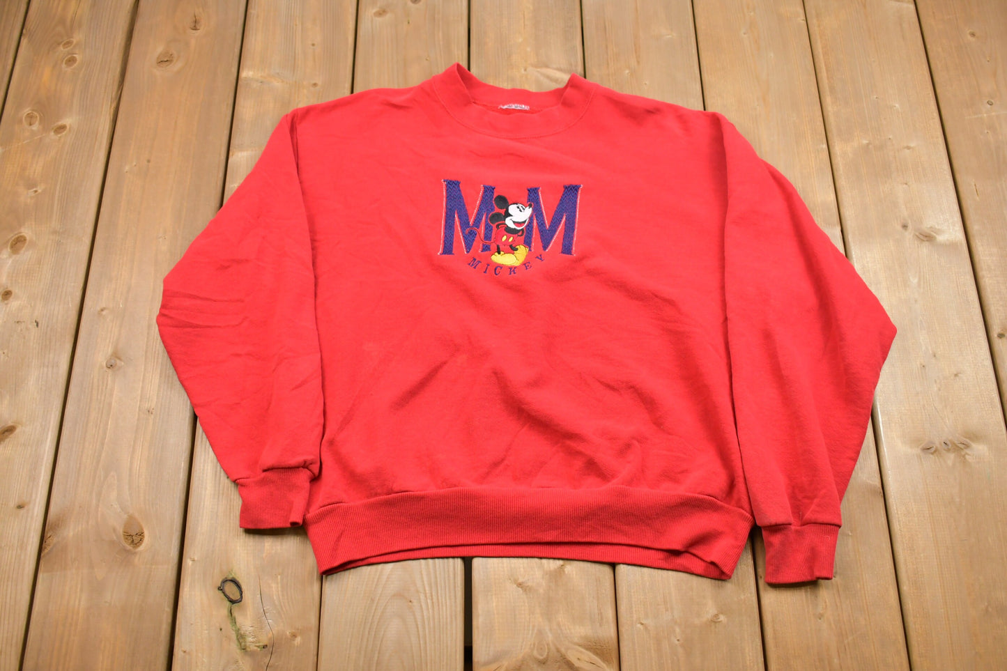 Vintage 1990s Disney Mickey Mouse Crewneck Sweatshirt / Made in USA / 90s Crewneck / Souvenir / Athleisure / Streetwear / Childhood Cartoon