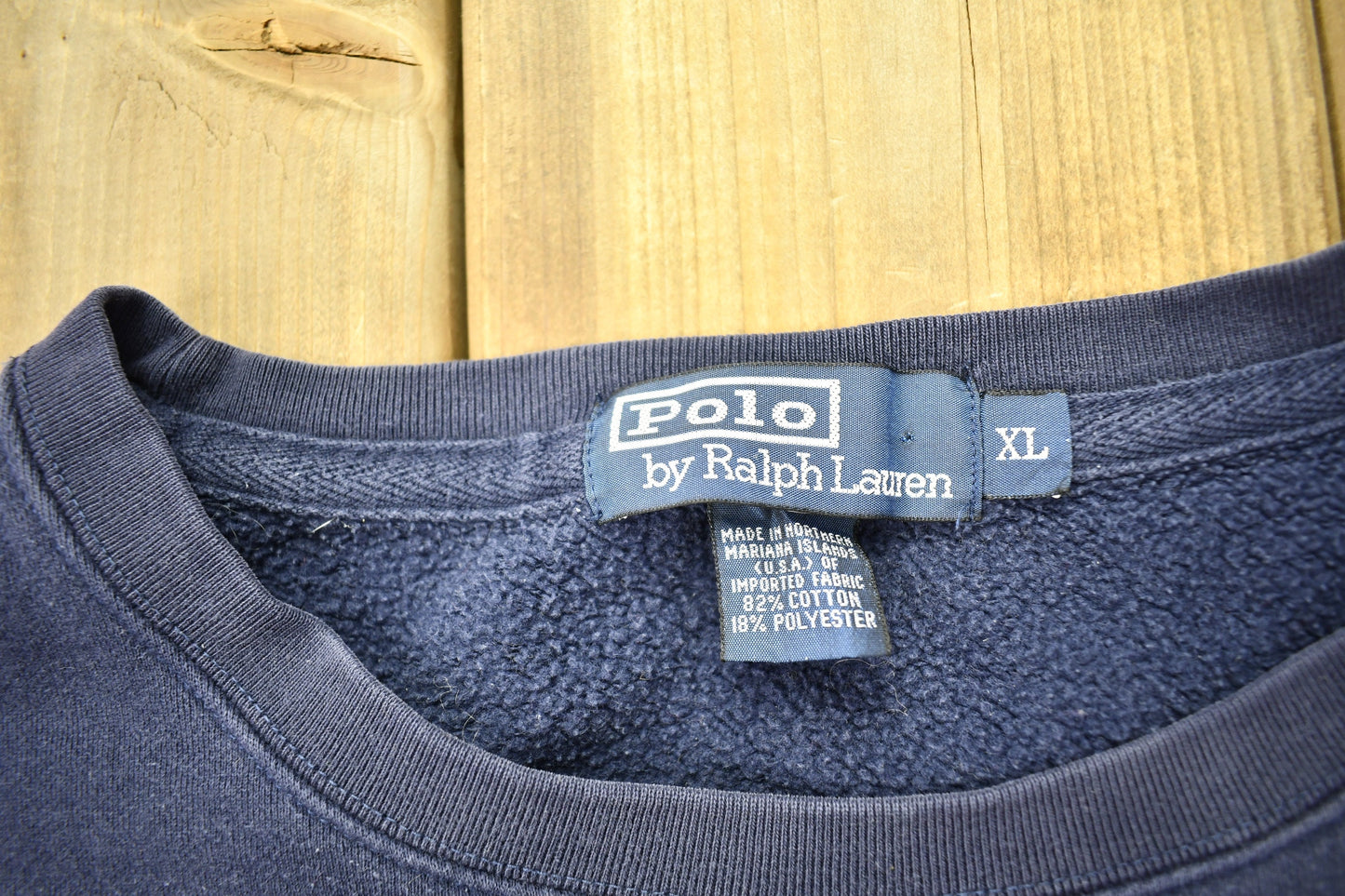 Vintage 1990s Polo Ralph Lauren Navy Blue Crewneck Sweatshirt / 90s Crewneck / Small Pony / Streetwear / Vintage Polo