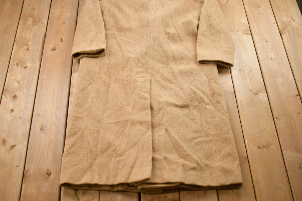 Vintage 1990s Karen 100% Wool Jacket  Wool Jacket   Vintage 90s Jacket  Outdoor  Winter  Cozy Trench Coat