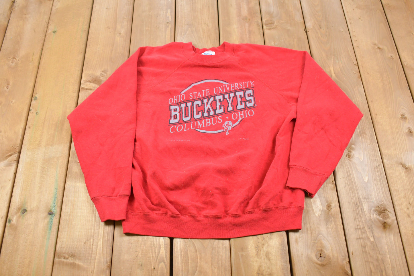 Vintage 1990s University of Ohio State Collegiate Crewneck / Made in USA / Buckeyes / Embroidered / NCAA Sweatshirt / Sportswear / Americana