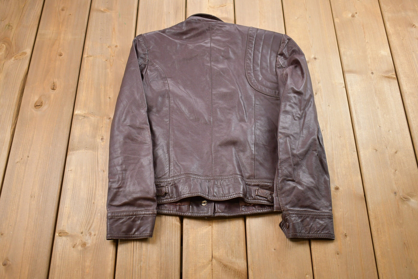 Vintage 1980s Kinetic Leather Jacket / Fall Outerwear / Leather Coat / Winter Outerwear / Streetwear Fashion / Suede Jacket / Biker Jacket