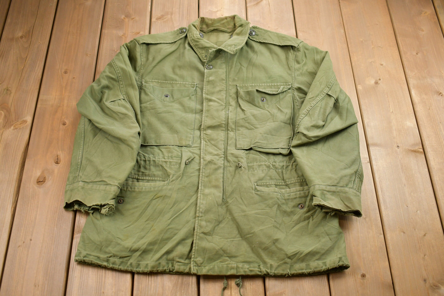 Vintage 1987 US Army Military Field Jacket / Button Up Jacket / US Army Green / Vintage Army / Streetwear Fashion / Army Jacket