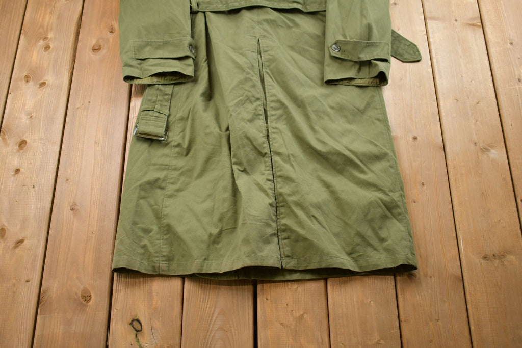 Vintage 1960s Military Parka Overcoat