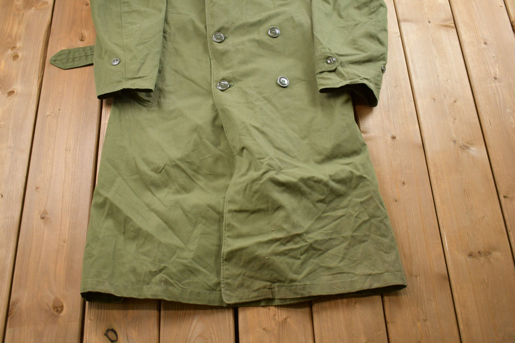Vintage 1960s Military Parka Overcoat