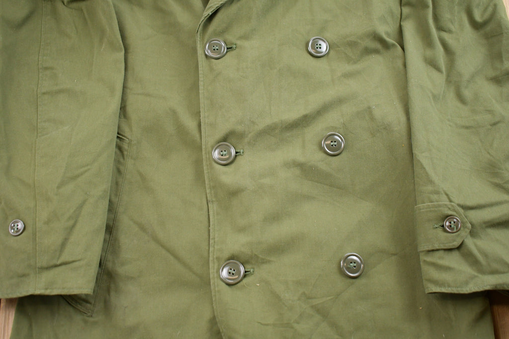 Vintage 1960s Military Parka Overcoat