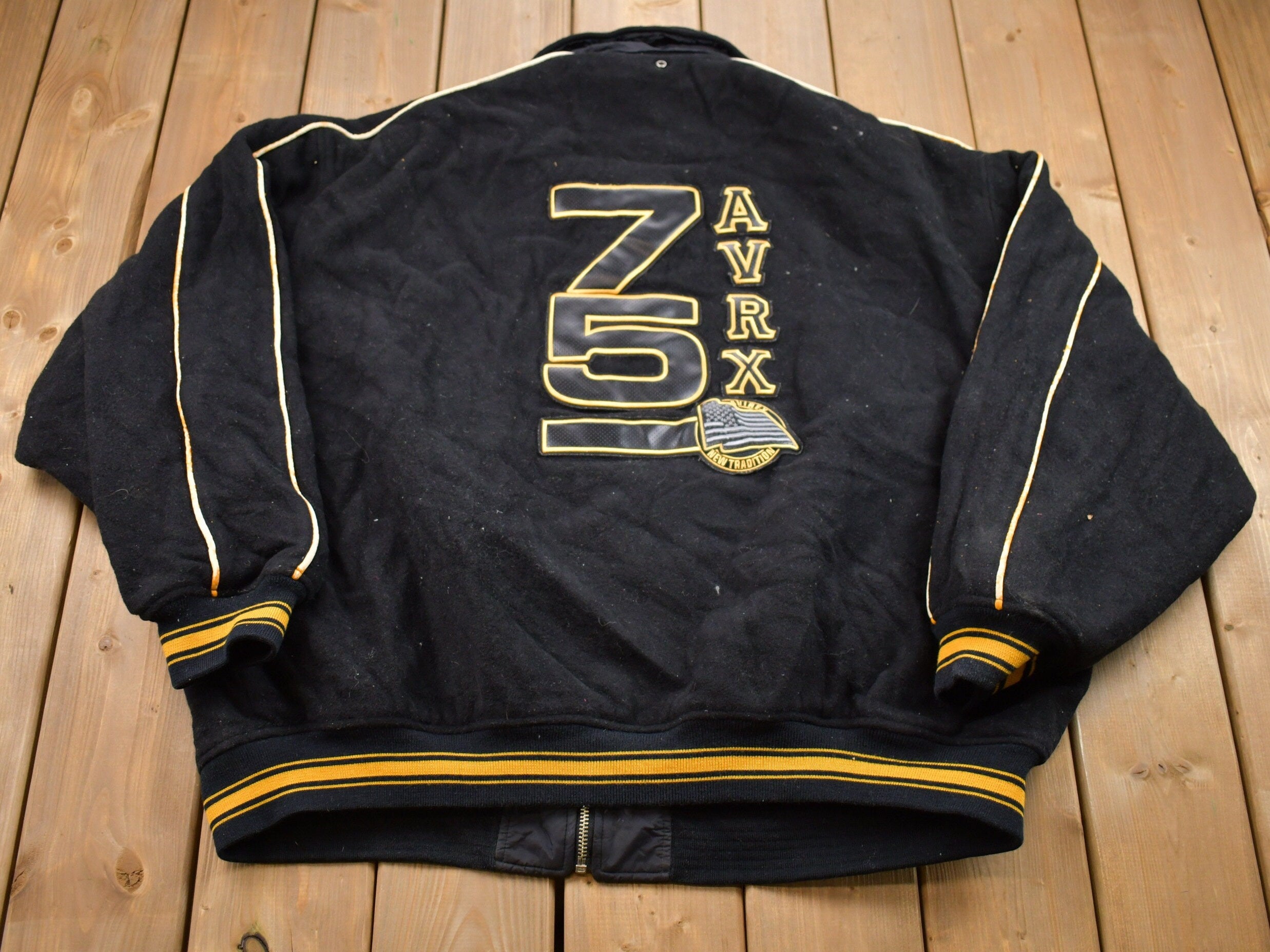 Vintage 1990s  Avirex New York Wool Varsity Jacket