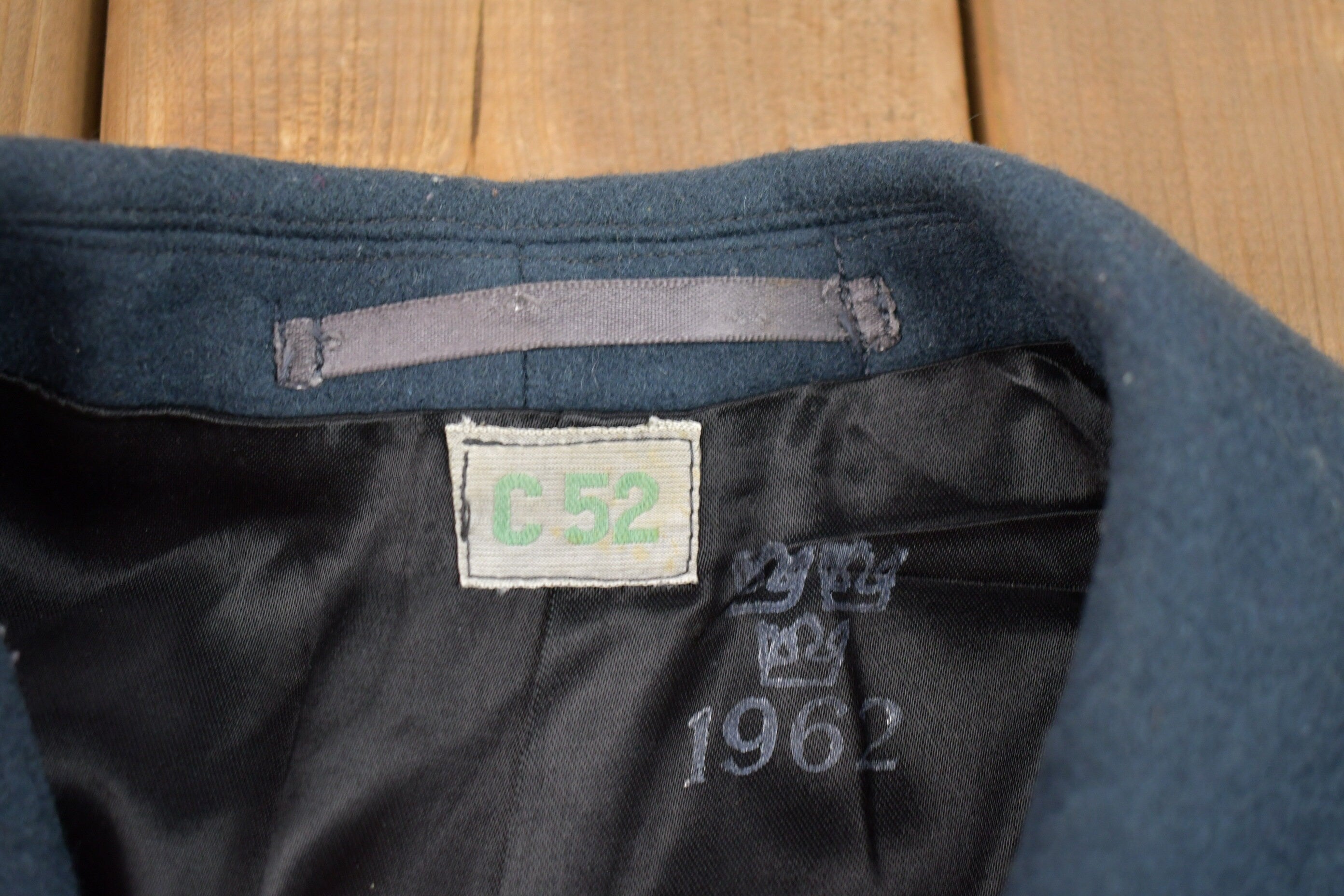 Vintage 1962 Naval Double Breasted Wool Jacket