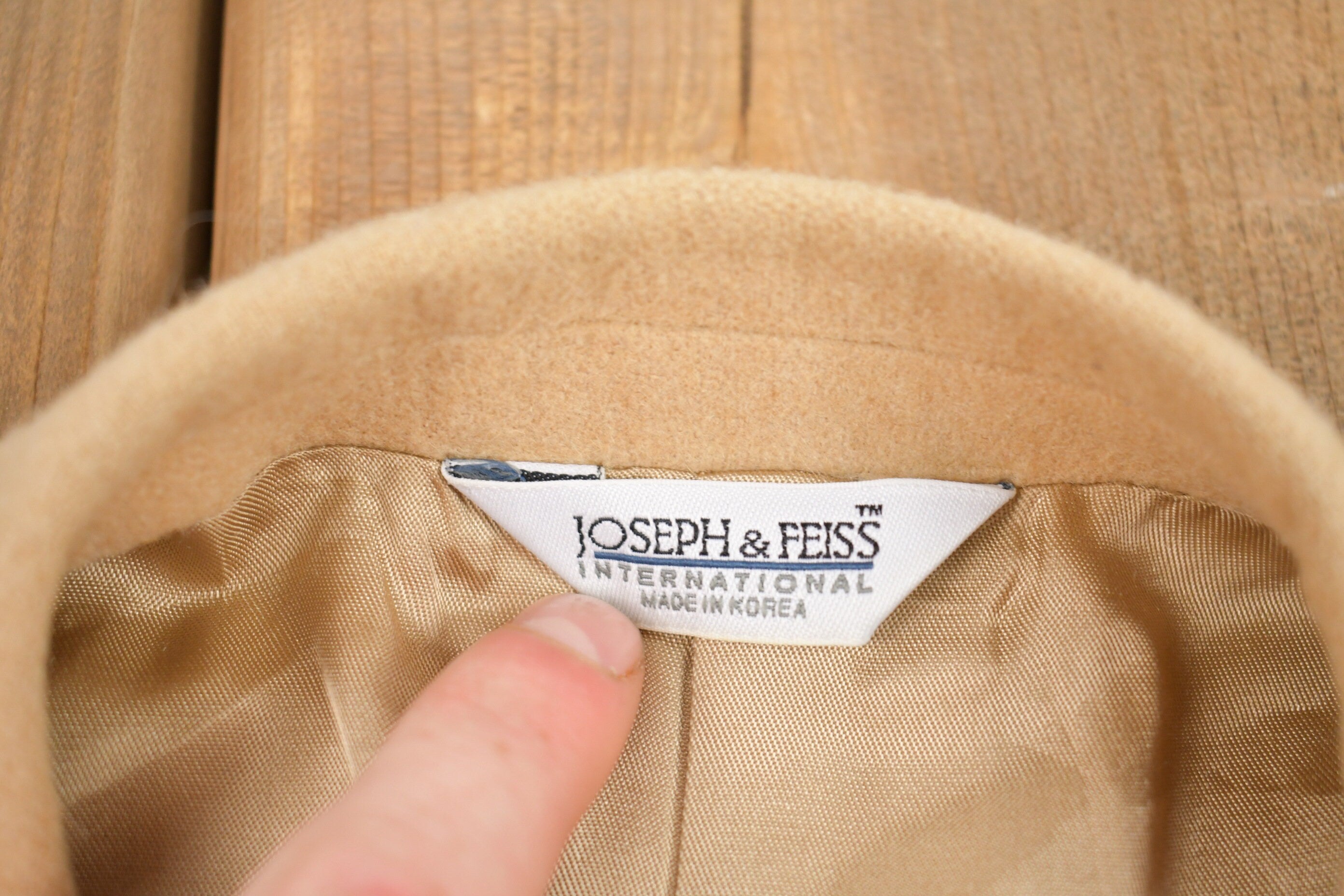 Vintage 1990s Joseph & Fees Wool Blazer  Wool Jacket   Vintage 90s Jacket  Outdoor  Winter  Cozy Blazer