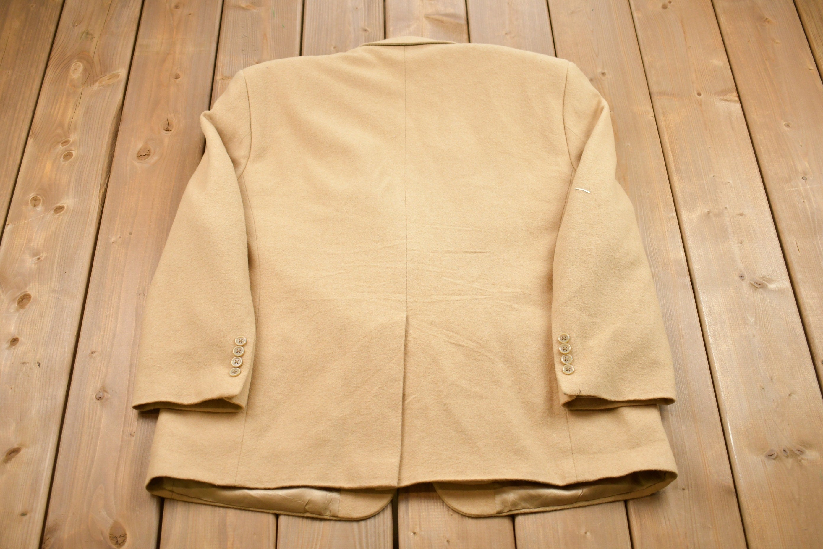 Vintage 1990s Joseph & Fees Wool Blazer  Wool Jacket   Vintage 90s Jacket  Outdoor  Winter  Cozy Blazer