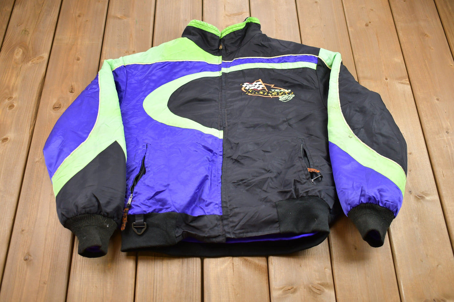 Vintage 1990s Arctic Wear Racing Jacket  / Thinsulate / Athleisure Sportswear / Streetwear Fashion / Automotive Apparel / Made In USA