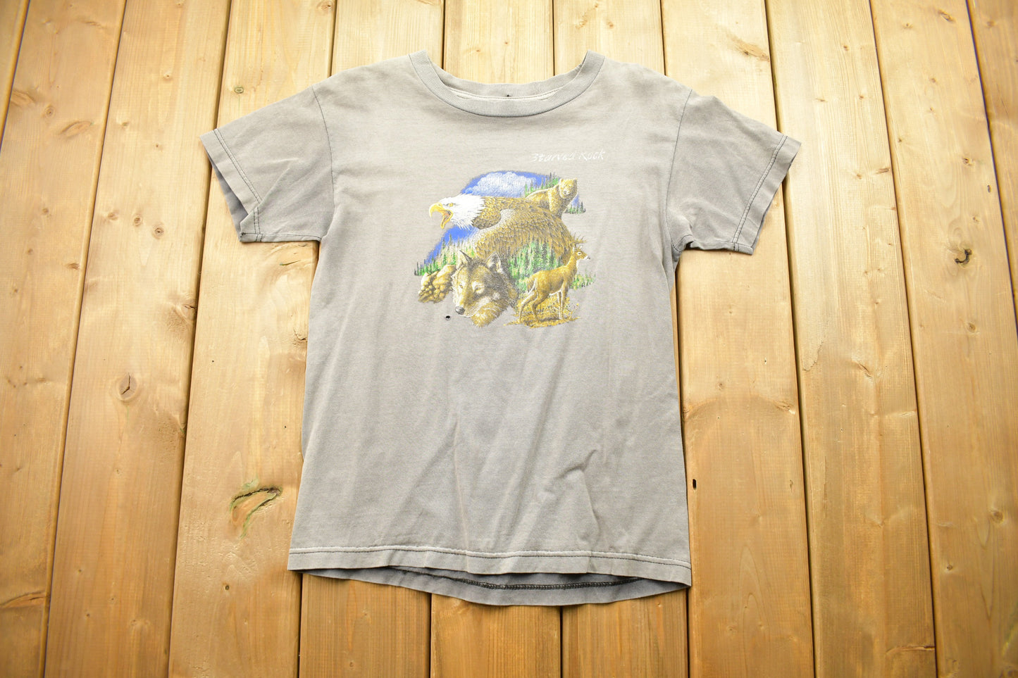 Vintage Starved Rock Souvenir T Shirt / Anima Graphic / Wilderness Tee / Starved Rock / Outdoorsman / American Wilderness / Eagle