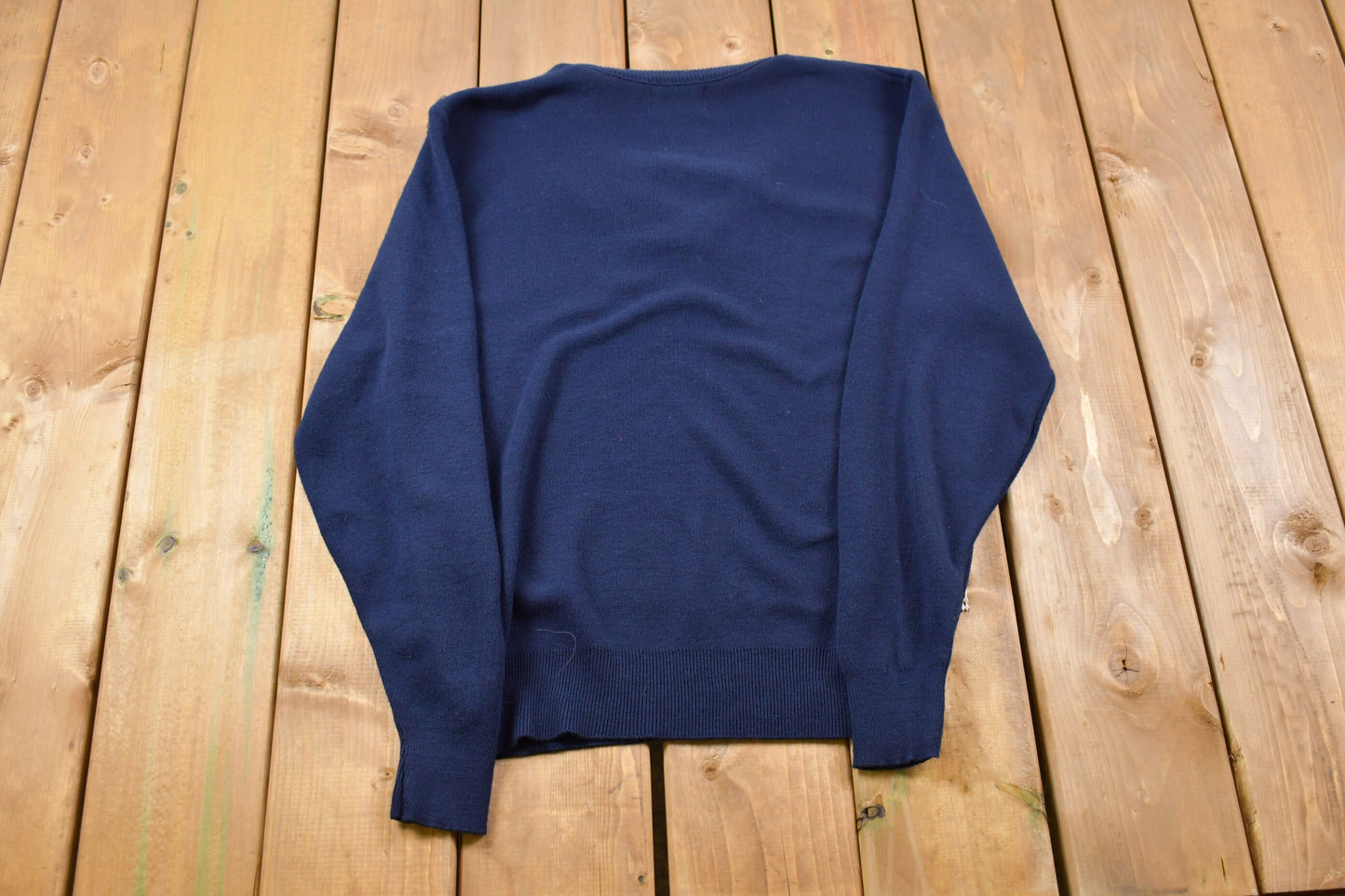 Vintage Mc Briar Knitted Sweater / Made in USA / Vintage 90s Crewneck / Pattern Sweater / Outdoor / Hand Knit / Pullover Sweatshirt