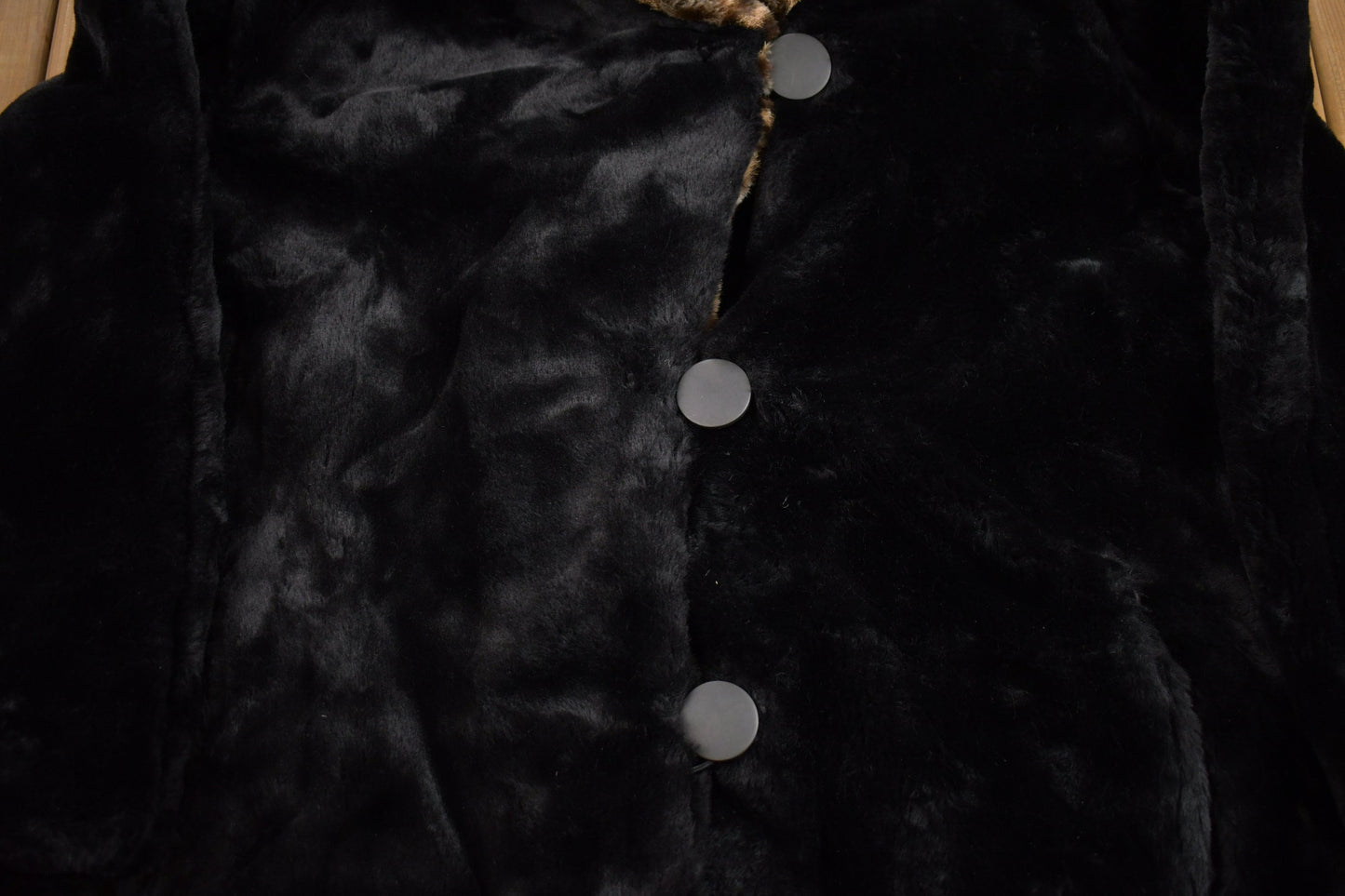 Vintage 1980s Shiff Full Length Fur Coat / Winter Outerwear / Streetwear Fashion / Full Length / Black Fur