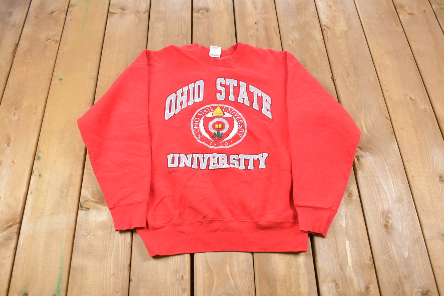 Vintage 1990s Ohio State University Collegiate Crewneck / Collegiate Vintage / NCAA Sweatshirt / Sportswear / Americana / American Schools