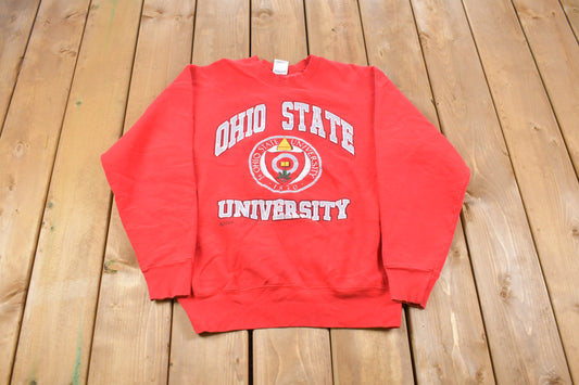 Vintage 1990s Ohio State University Collegiate Crewneck / Collegiate Vintage / NCAA Sweatshirt / Sportswear / Americana / American Schools