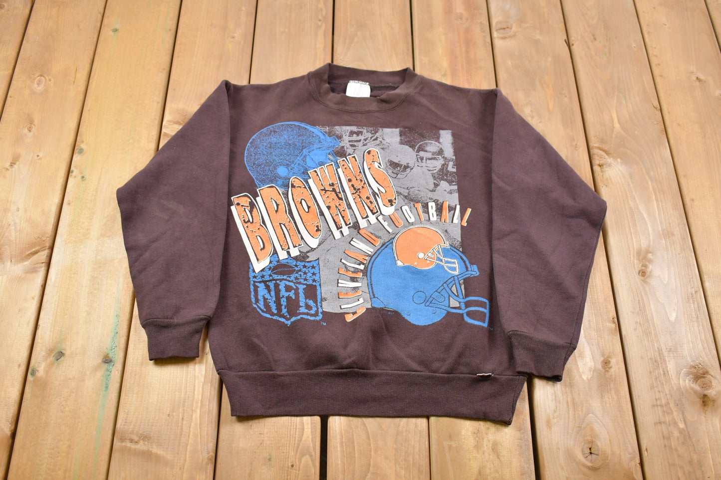 Vintage 1990s Logo 7 Cleveland Browns Crewneck Sweatshirt / 90s Crewneck / Super Bowl / Athleisure / Streetwear / American Football