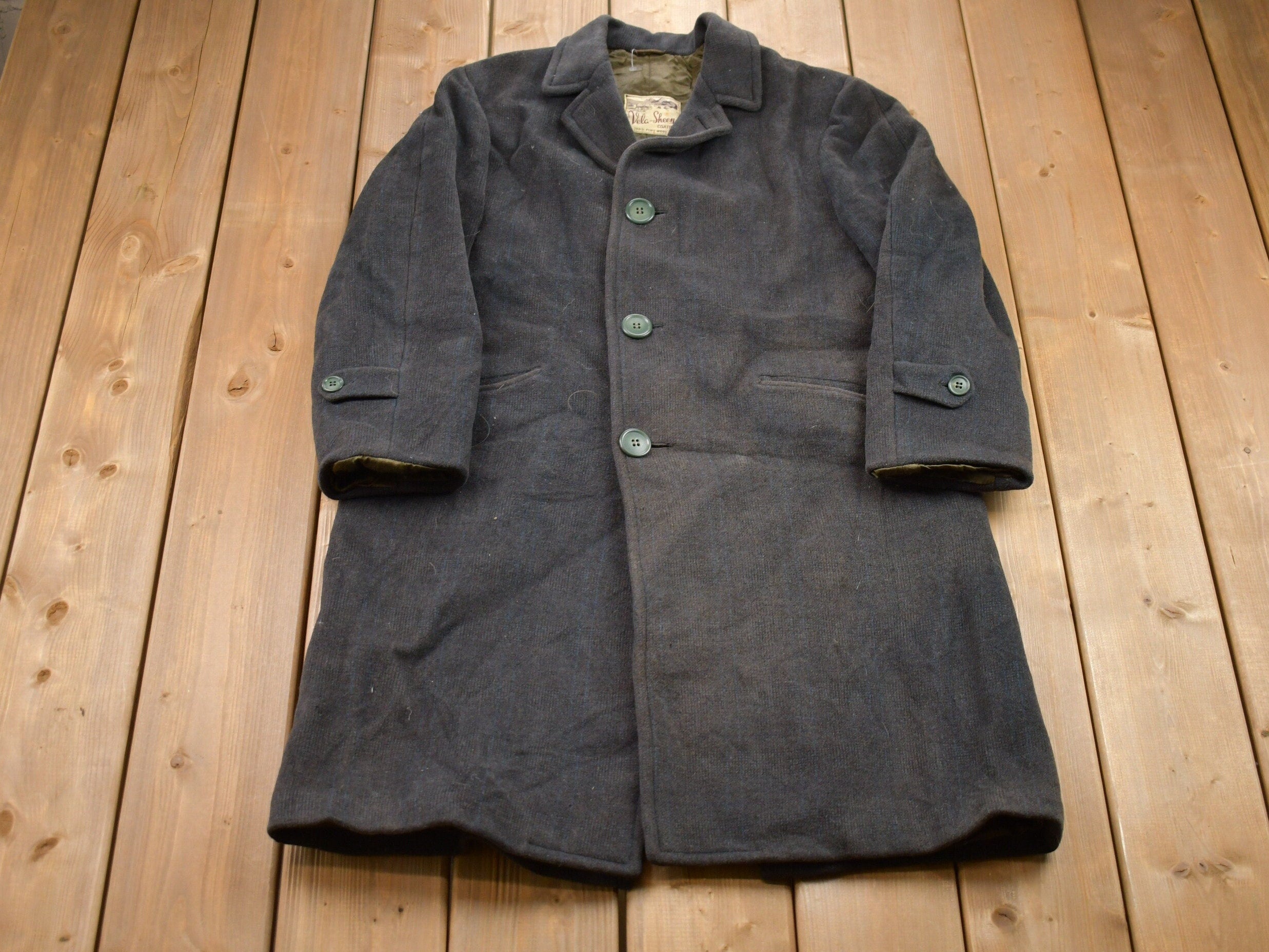 Vintage 1950s Vela Sheen 100% Wool Jacket