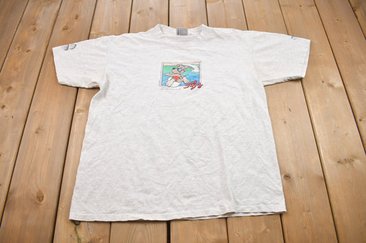 Vintage 1994 Daytona Surf Shop  Graphic T-Shirt / Stained / Streetwear / Retro Style / Single Stitch / Made In USA / 90s Graphic Tee