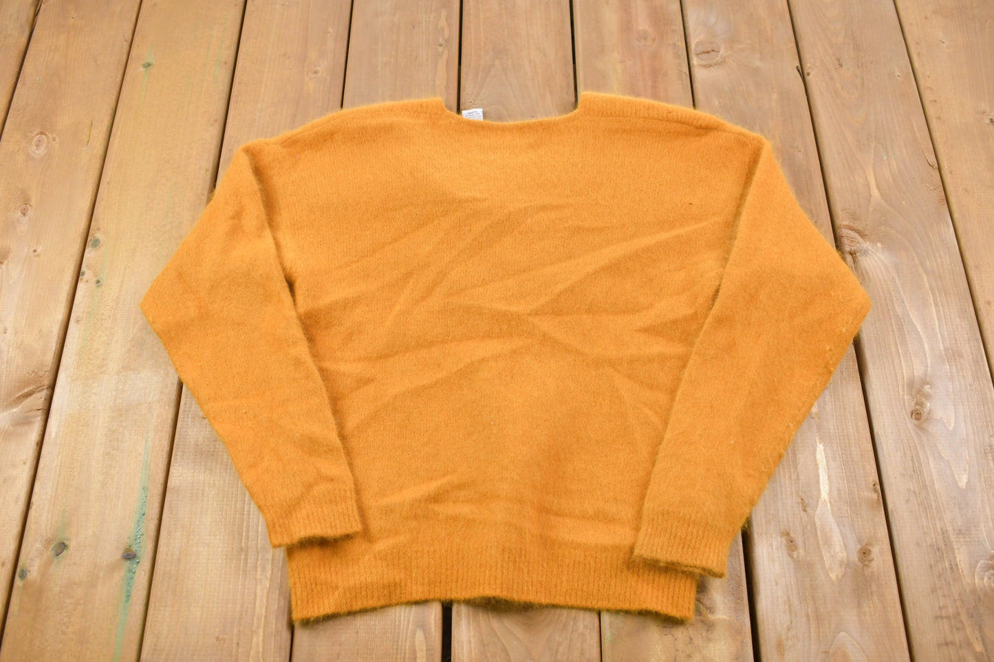 Vintage Autograph Knitted Wool Sweater / Vintage 90s Crewneck / Pattern Sweater / Outdoor / Hand Knit / Pullover Sweatshirt