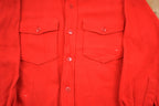 Vintage 1980s Woolrich Wool Button Up Board Shirt