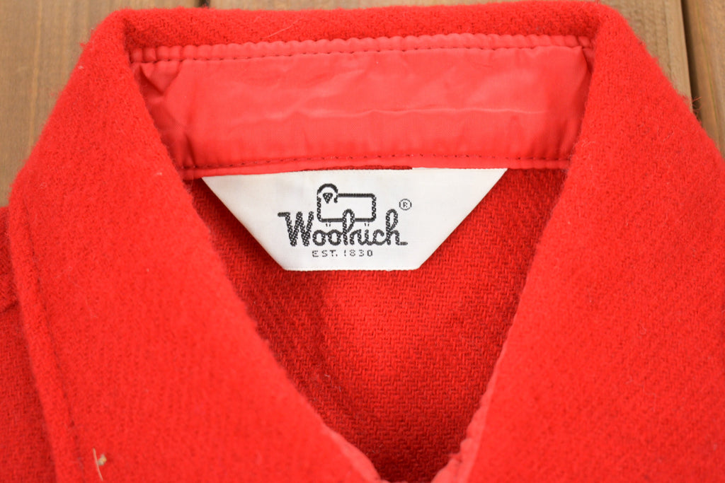 Vintage 1980s Woolrich Wool Button Up Board Shirt