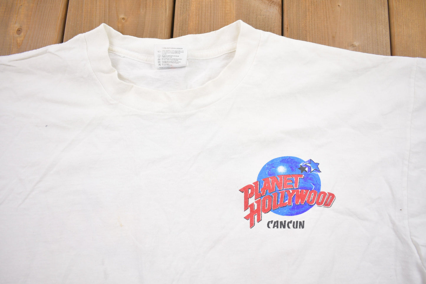 Vintage 1990s Planet Hollywood Cancun  T-Shirt / Souvenir T Shirt / Streetwear / Vintage Tourism / Vacation Tee / Travel & Tourism