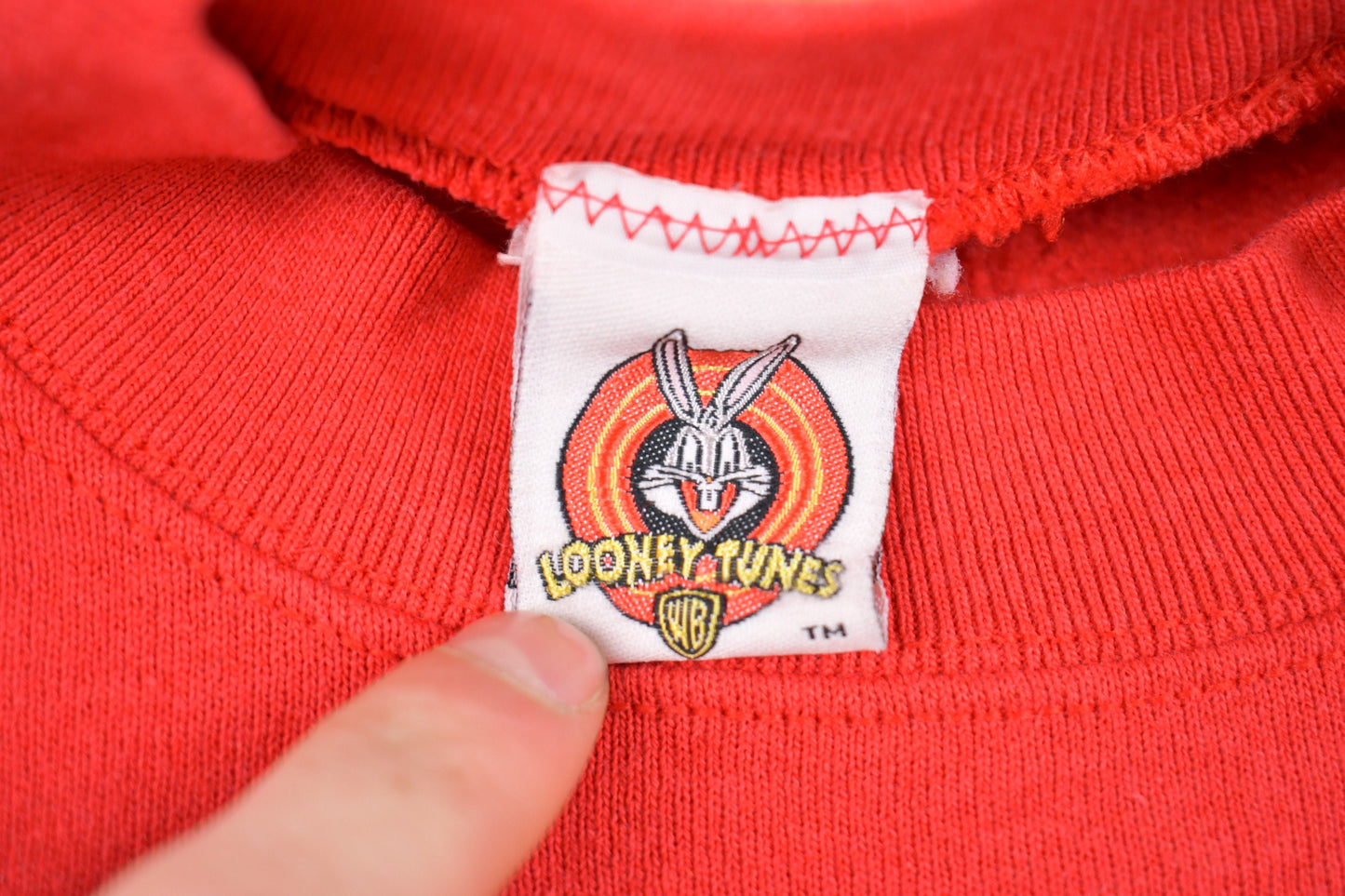 Vintage 1990s Looney Tunes Graphic Sweatshirt / 90s Looney Tunes / Sylvester Crewneck / Winter Wear / Made In USA / Cartoon Print