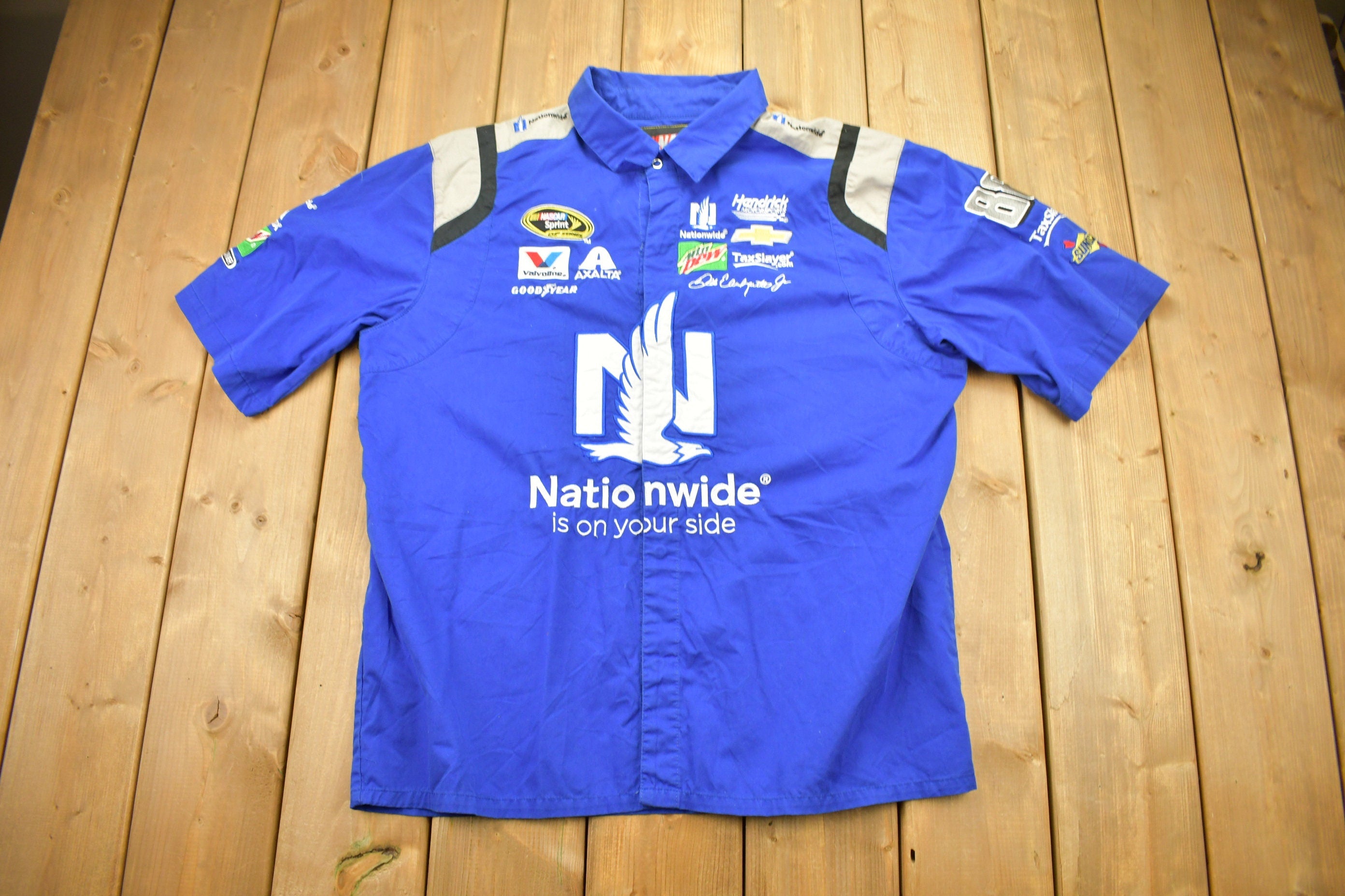 Vintage 1990s Dale Earnhardt Jr NASCAR Pit Crew Shirt