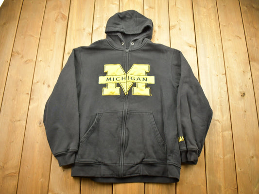 Vintage 1990s University Of Michigan Wolverines Hoodie / Varsity Football / Champs / Full Zip Sweatshirt / Collegiate Sweater / Vintage NCAA
