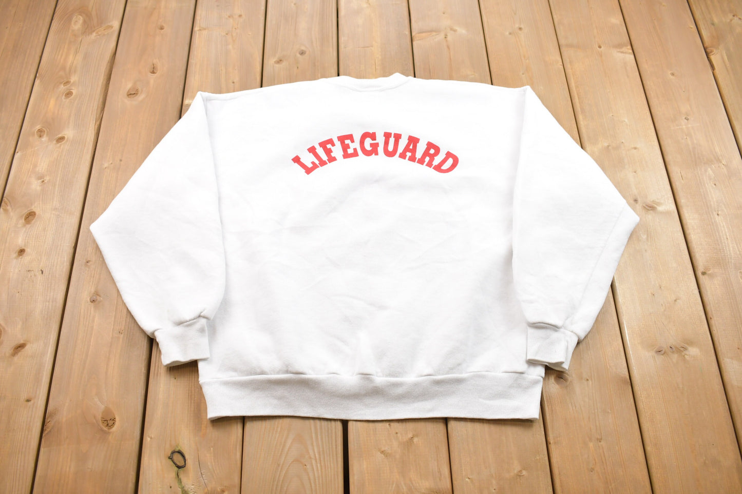 Vintage 1990s Sawmill Athletic Club Lifeguard Crewneck Sweatshirt / 90s Crewneck / Workout / Athleisure / Streetwear / Community