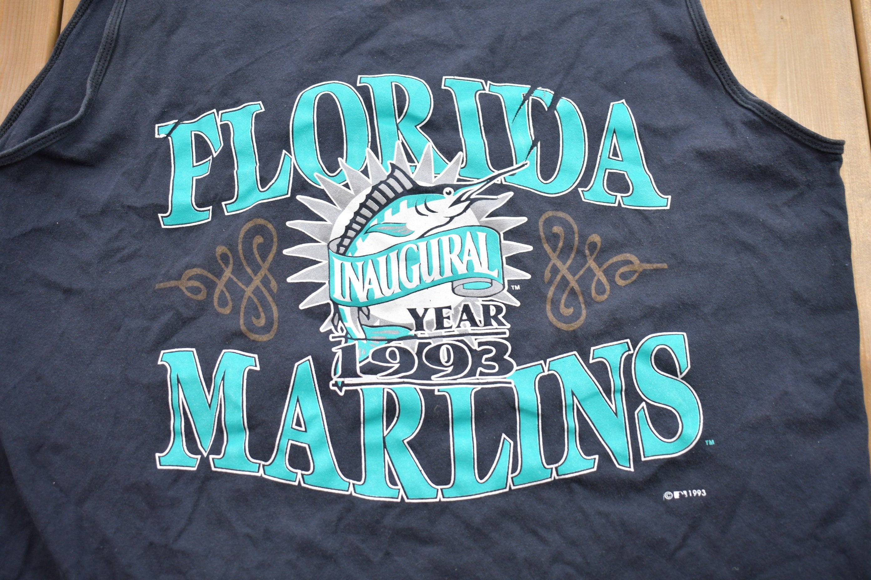 Vintage 1993 Florida Marlins MLB Graphic Tank Top