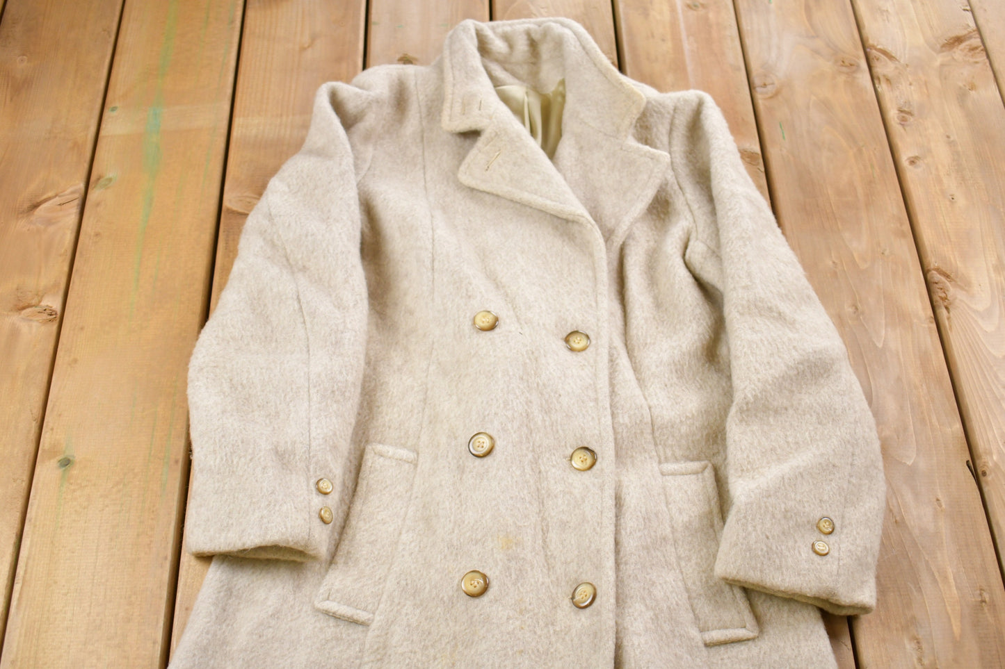 Vintage 1980s Forecaster Wool Jacket / Wool Jacket  / Vintage 80s Jacket / Outdoor / Winter / Cozy Trench Coat