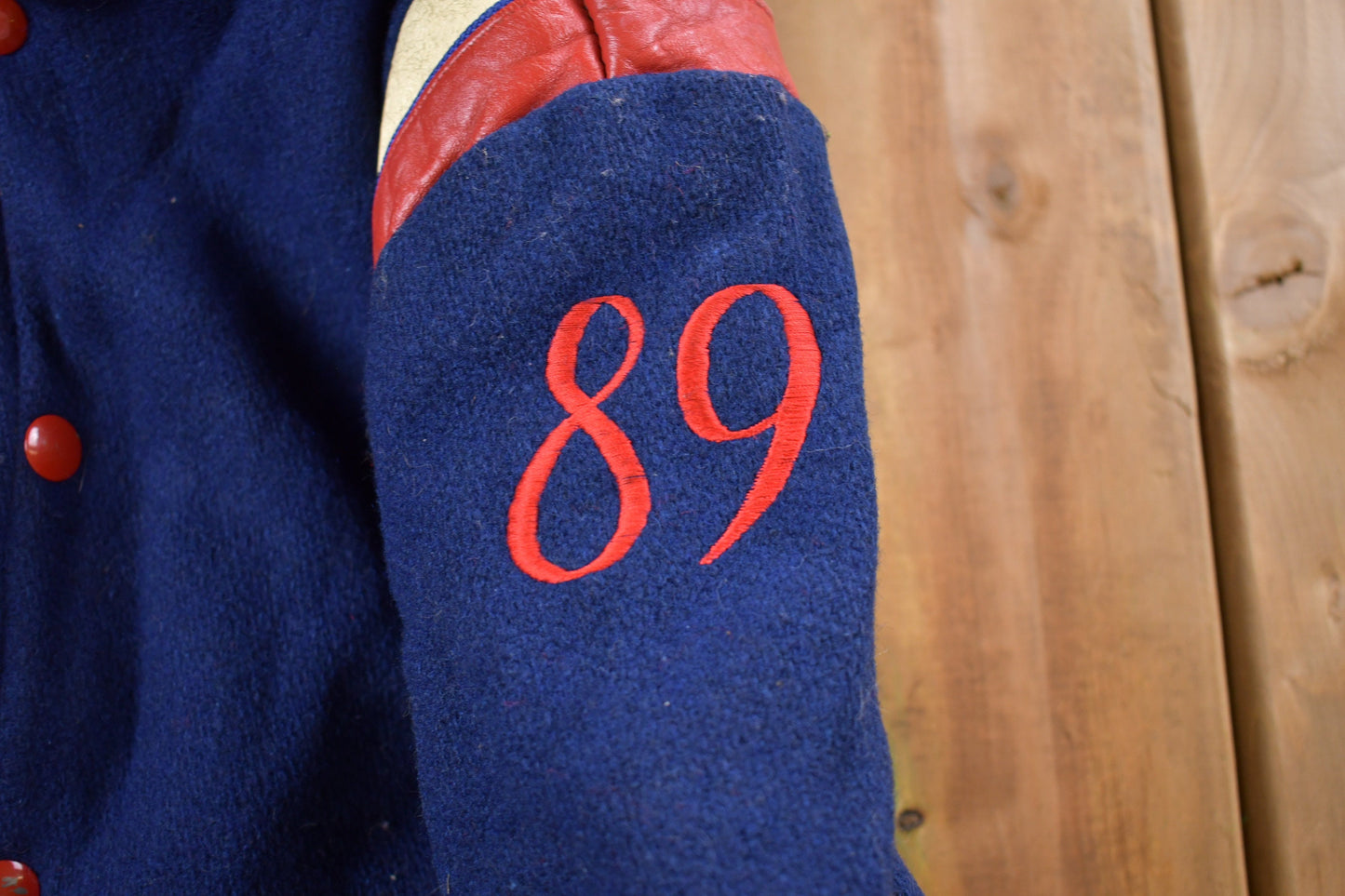 Vintage 1989 Huntington High Pony Express Wool Varsity Jacket / Wool Jacket  / Vintage 80s Jacket / Outdoor / Winter