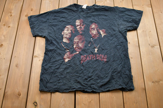 Vintage 1990s Death Row Records Graphic T-Shirt / Graphic / 80s / 90s / Streetwear / Retro Style / 2Pac / Dr. Dre / Snoop Dog