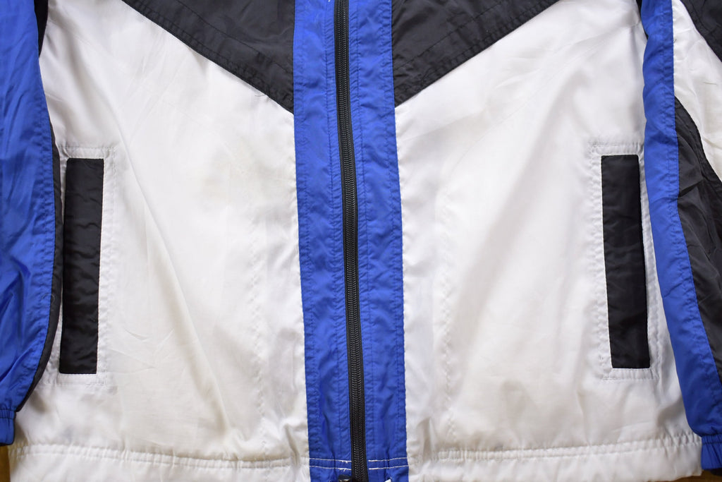 Vintage 1990s Kids Nike Full Zip Embroidered Swoosh Windbreaker Jacket