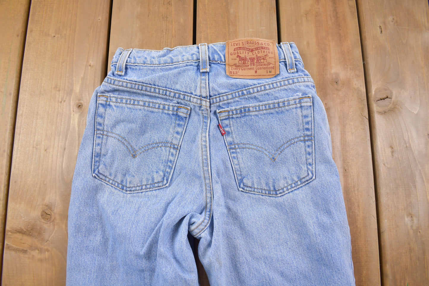 Vintage 1990s Levi's 512 Red Tab Blue Jeans Size 24 x 29 / Made in USA / 90s Denim / Women's Vintage / Streetwear Fashion / Vintage Denim