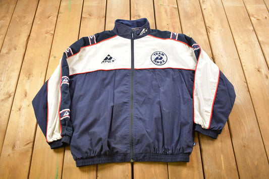 Vintage 1990s Apex Sportswear Color Block Windbreaker