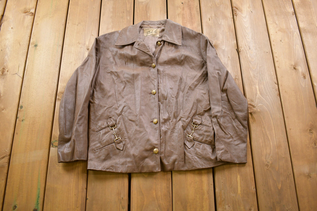 Vintage 1970s Flah Co Leather Jacket
