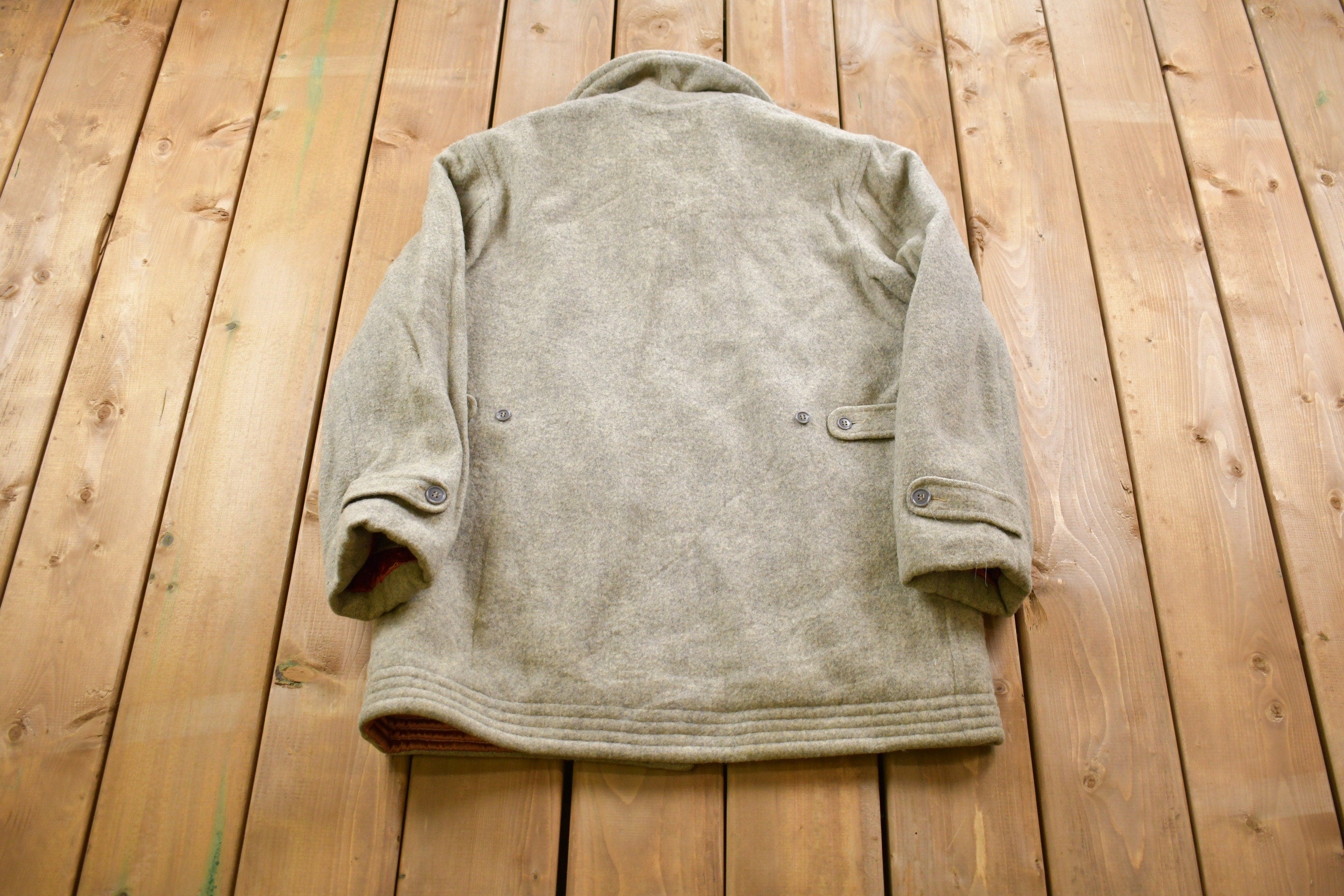 Vintage 1950s Maine Guide Quilt-Jac 100% Wool Jacket