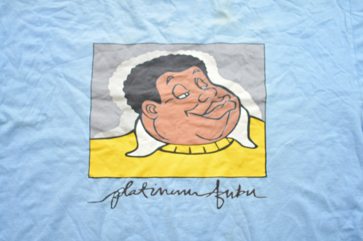 Vintage 1990s Fubu Platinum Fat Albert Graphic T-Shirt / Graphic / 80s / 90s / Streetwear / Retro Style / Fat Albert / Fubu Tee