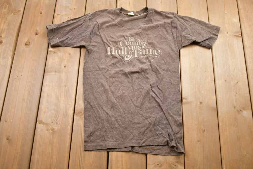 Vintage 1980s Country Music Hall Of Fame Graphic T-Shirt