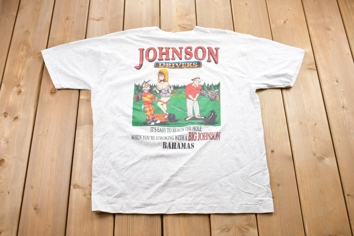 Vintage 1990s Big Johnson Bahamas Graphic T-Shirt / Graphic / 80s / 90s / Streetwear / Retro Style / Single Stitch / Made In USA