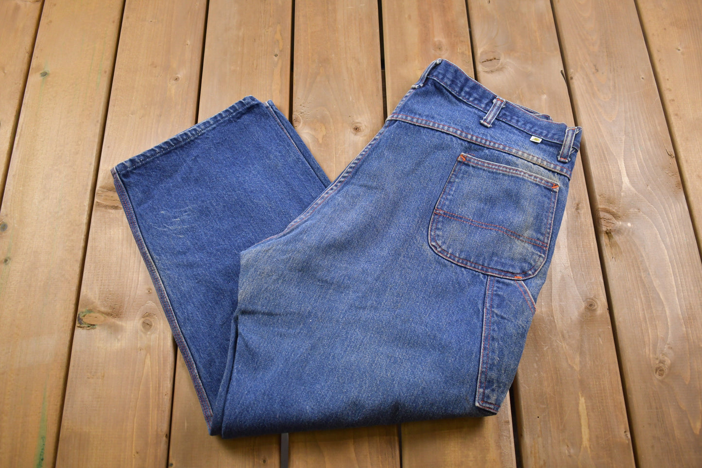 Vintage 1990s Big Mac Baggy Jeans 38 x 26 / Made in USA / 90s Streetwear Fashion / Blue Jeans / Vintage Pants