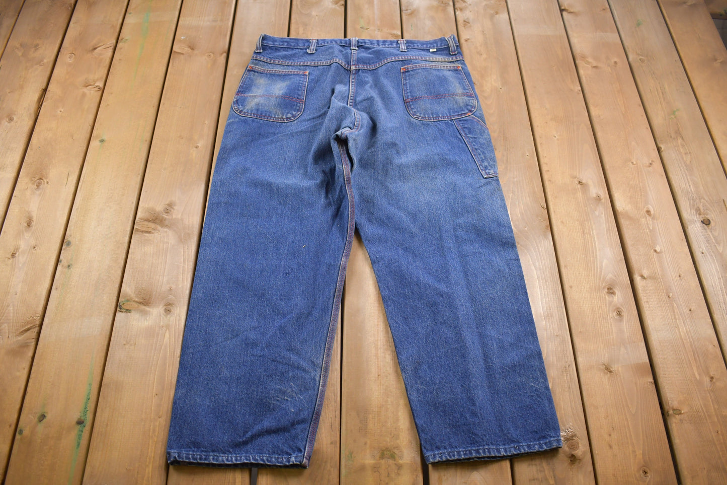 Vintage 1990s Big Mac Baggy Jeans 38 x 26 / Made in USA / 90s Streetwear Fashion / Blue Jeans / Vintage Pants