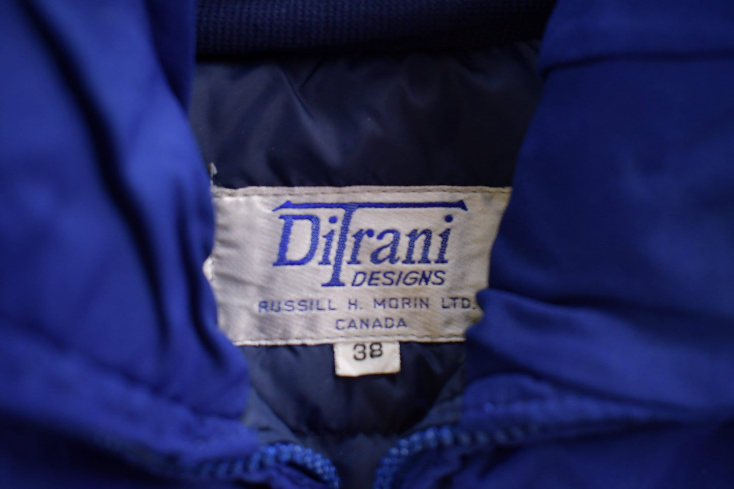 Vintage 1980s Ditrani Designs Full Zip Puffer Jacket / Goose Down Fill / Vintage Bubble Jacket / Winter / Streetwear / Made In Canada