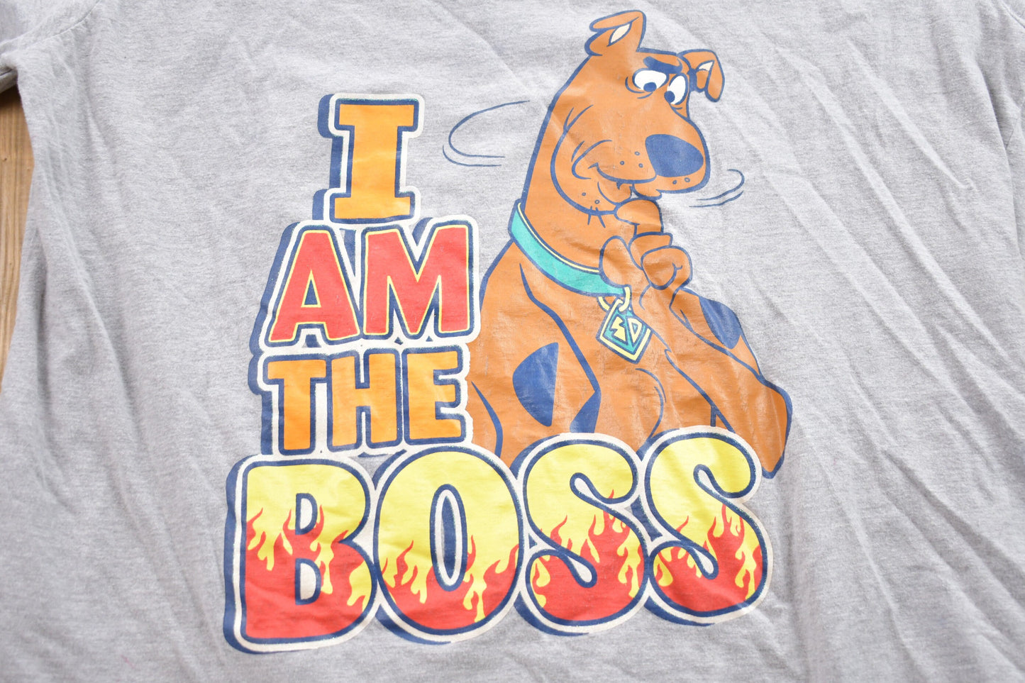 Vintage 1990s Scooby Doo I Am The Boss T-Shirt / Graphic / 80s / 90s / Streetwear / Retro Style / Single Stitch / Vintage Scooby-Doo